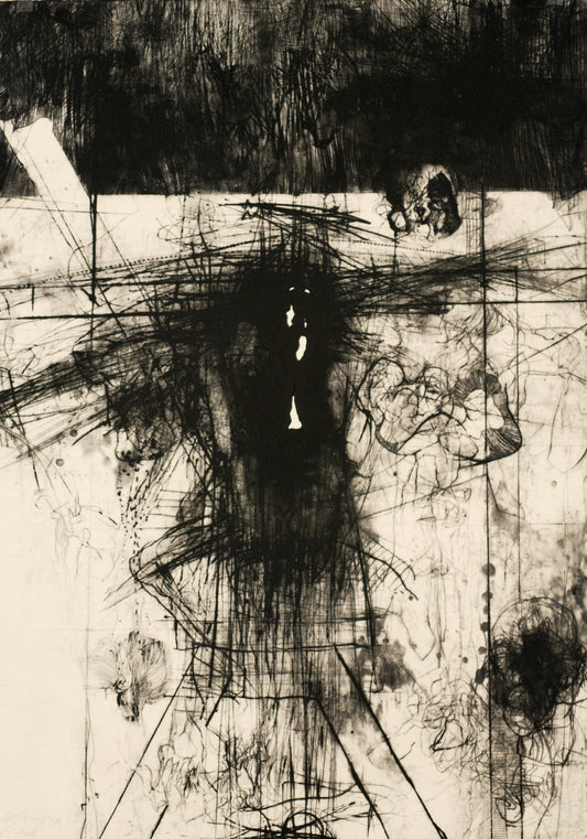 Tomasz Tobolewski, Ultime tentation, pointe sèche sur papier Hahnemühle, 99x66 cm